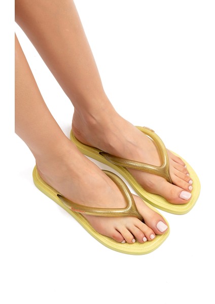 Puffer Day Kadın Parmak Arası Terlik Sarı 35/42