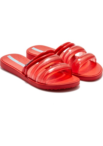 Puffer Tiras Kadın Terlik Kırmızı 35/42