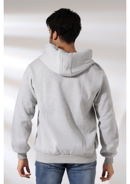 Şardonlu Kapüşonlu Fermuarlı Sweatshirt 19195 Grimelanj
