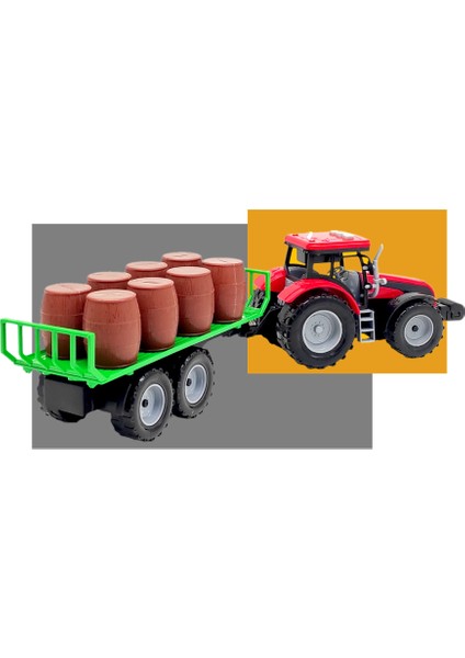Aya Toys Pilli Fıçılı Traktör Gerçekçi Tasarım Dayanıklı Plastik 40326 modelleri