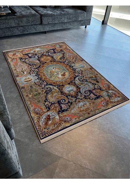 Rugs Modern Çok Renkli Geleneksel Motif Etnik Desenli Kreatif Vintage Dekoratif Halı 2588