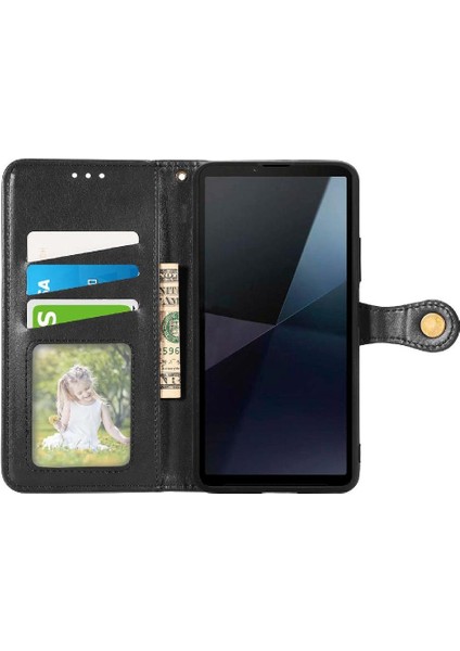 Sony Xperia 10 Vı Için Kılıf Deri Kılıf Moda Tasarımı Zarif Iş (Yurt Dışından) modelleri