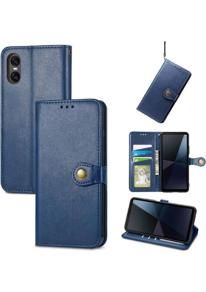 Sony Xperia 10 Vı Için Kılıf Deri Kılıf Moda Tasarımı Zarif Iş (Yurt Dışından)