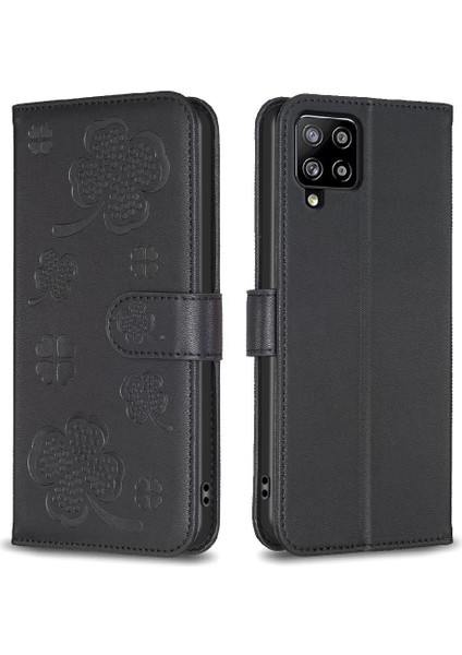 Galaxy Flip 5g Kart Yuvaları Için Flip Case Tutucu Kickstand Yonca Pu (Yurt Dışından)