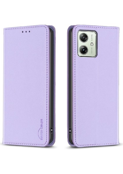 Moto G54 5g Pu Deri Çoklu Kart Yuvası Manyetik Için Flip Case (Yurt Dışından)