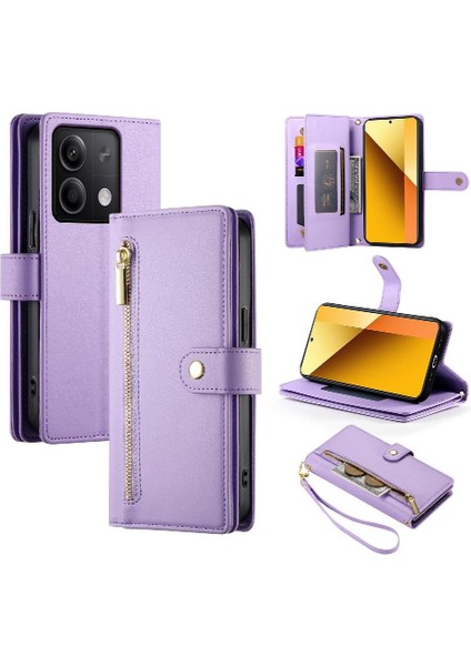 Xiaomi Redmi Not 13 Için Flip Case 5g Çok Fonksiyonlu Kart Yuvaları Kickstand (Yurt Dışından)