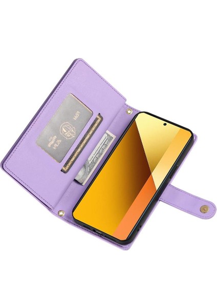 Xiaomi Redmi Not 13 Için Flip Case 5g Çok Fonksiyonlu Kart Yuvaları Kickstand (Yurt Dışından)