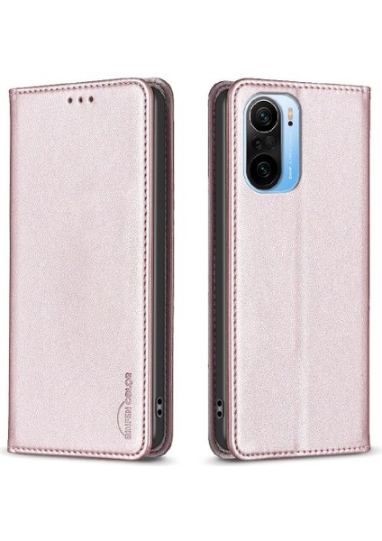 Xiaomi Redmi Için Flip Case K40/K40 Pro Iş Pu Deri Çoklu Kart Yuvası (Yurt Dışından)