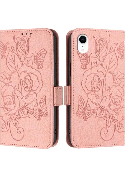 Kredi Kartı Yuvası ile IPhone Xr Için Kılıf Pu Deri Manyetik Cüzdan (Yurt Dışından)