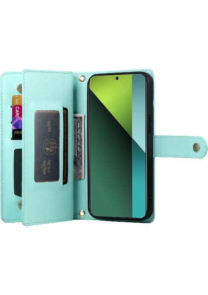 Xiaomi Redmi Not Için Flip Case 13 Pro 5g Cüzdan Bölmesi Bilek Kayışı (Yurt Dışından) modelleri
