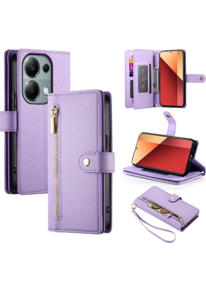 Xiaomi Poco M6 Pro Bilek Kayışı Kickstand Cüzdan Bölmesi Için Flip Case (Yurt Dışından) indirimleri