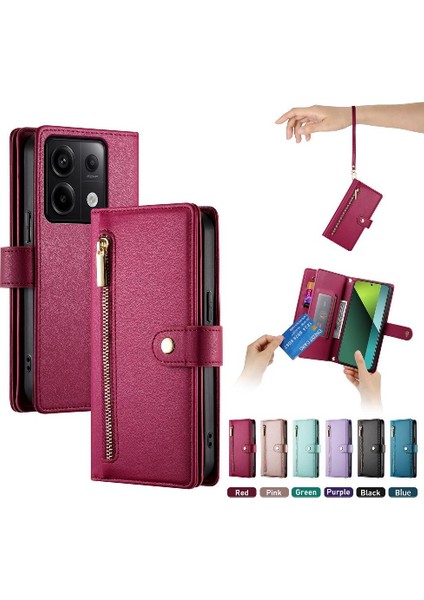 Xiaomi Redmi Not Için Flip Case 13 Pro 5g Cüzdan Bölmesi Bilek Kayışı (Yurt Dışından) indirimleri