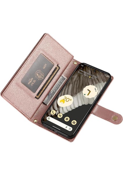 Google Piksel 7 Pro Çok Fonksiyonlu Kart Yuvaları Bilek Kayışı Için Flip Case (Yurt Dışından) indirimleri