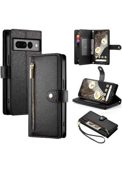 Google Piksel 7 Pro Çok Fonksiyonlu Kart Yuvaları Bilek Kayışı Için Flip Case (Yurt Dışından) indirimleri