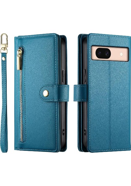 Google Piksel 8A Cüzdan Bölmesi Bilek Kayışı Kart Yuvaları Için Flip Case (Yurt Dışından)