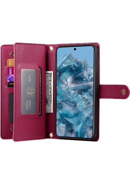 Google Piksel 8 Pro Bilek Kayışı Çok Fonksiyonlu Kart Yuvaları Için Flip Case (Yurt Dışından) indirimleri