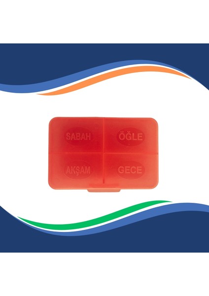 Günlük Ilaç Saklama Kutusu Renkli Ilaç Kutusu Yüksek Kalite Plastik Kutu