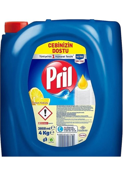 Okyanus Ferahlığı 3.2 Litre + Pril Sıvı Bulaşık Deterjanı 4 kg 2'li Set