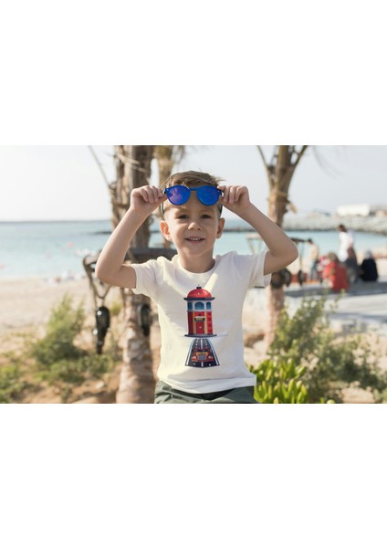 Erkek Çocuk %100 Pamuk Premium Itfaiye Binası Baskılı Kısa Kol T-Shirt fiyatları