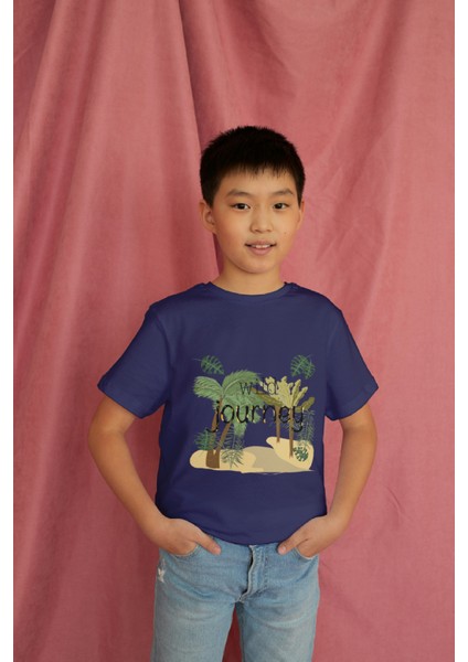 Erkek Çocuk %100 Pamuk Premium Journey Baskılı Kısa Kol T-Shirt modelleri