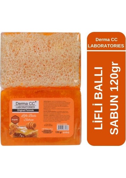 Doğal Kabak Lifli El Yapımı Sabun 120GR - Bal ve Propolis