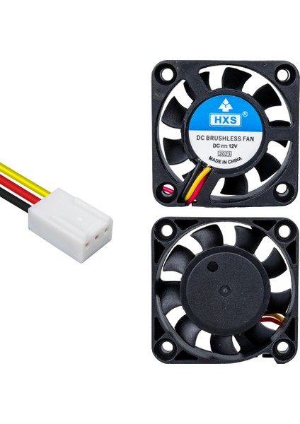 Powermaster IC-216 Fırçasız Dc Fan 40X40X10MM 12 Volt 3 Pin Soğutucu Fan 4X4X1 cm