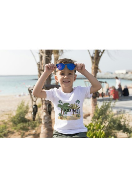 Erkek Çocuk %100 Pamuk Premium Journey Baskılı Kısa Kol T-Shirt fiyatları