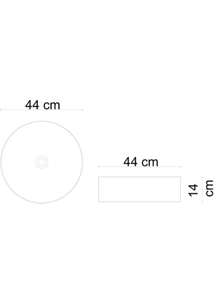 E-W1201MM Tezgah Üstü Lavabo Mat Mavi