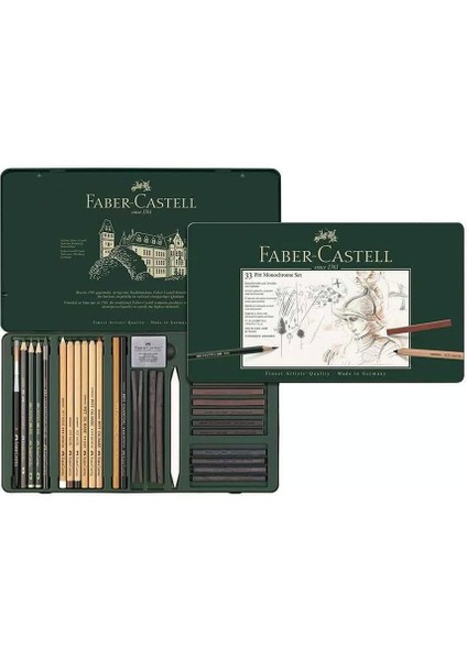 Pitt Mono Chrome Seti Metal Kutu 33 Parça