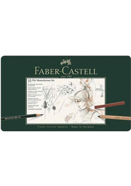 Pitt Mono Chrome Seti Metal Kutu 33 Parça modelleri