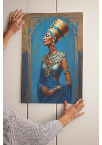 Çerçevesiz Antik Mısır Kraliçesi Nefertiti Posteri, Ev Mutfak Salon Duvar Dekorasyonu, Çerçevesiz Tablo