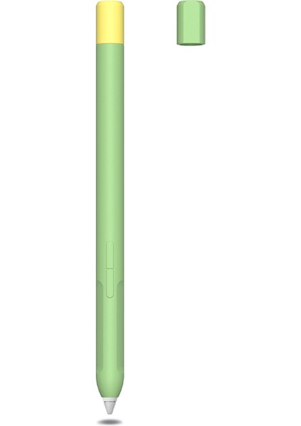 Xiaomi Akıllı Kalem Için Koruyucu Kılıf (Gen 2), Çift Kalem Kapaklı Sıvı Silikon Stylus Kalem Kapağı-Matcha Yeşili (Yurt Dışından)