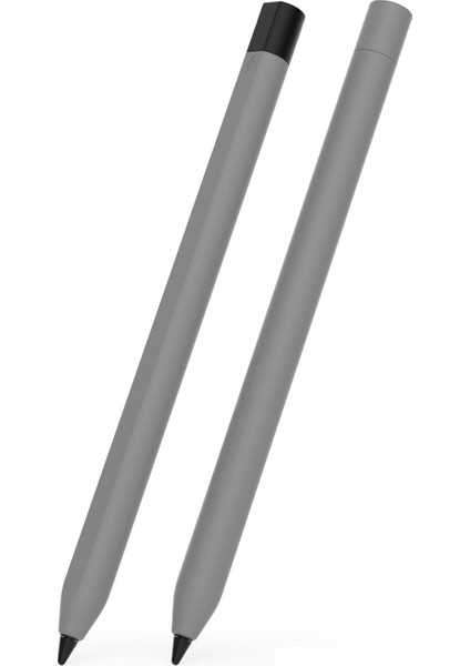 Xiaomi Akıllı Kalem (3. Nesil) Için Koruyucu Kılıf Kontrast Renkli Stylus Kalem Kapağı, Çift Kalem Kapaklı-Gri (Yurt Dışından)