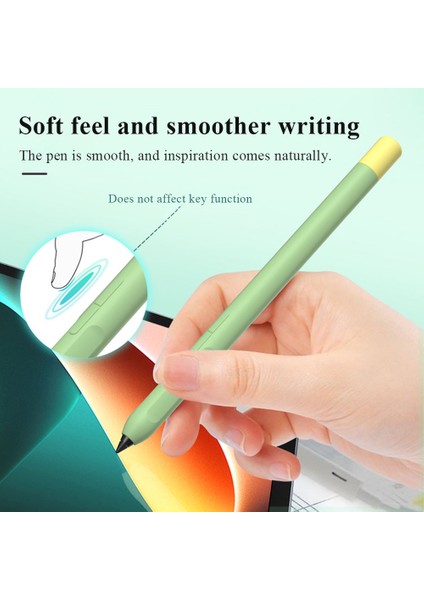 Xiaomi Inspired Stylus Kaymaz Kılıf Için Sıvı Silikon Tutucu Kol Cilt Kapağı Kalem Kapağı-Turuncu (Yurt Dışından)