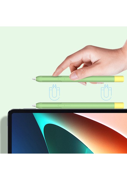 Xiaomi Akıllı Kalem Için Koruyucu Kılıf (Gen 2), Çift Kalem Kapaklı Sıvı Silikon Stylus Kalem Kapağı-Beyaz (Yurt Dışından)