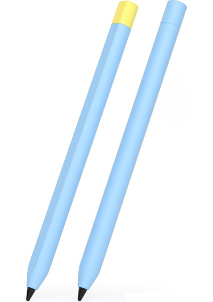 Xiaomi Akıllı Kalem (3. Nesil) Için Koruyucu Kılıf Kontrast Renkli Stylus Kalem Kapağı, Çift Kalem Kapaklı-Gök Mavisi (Yurt Dışından)