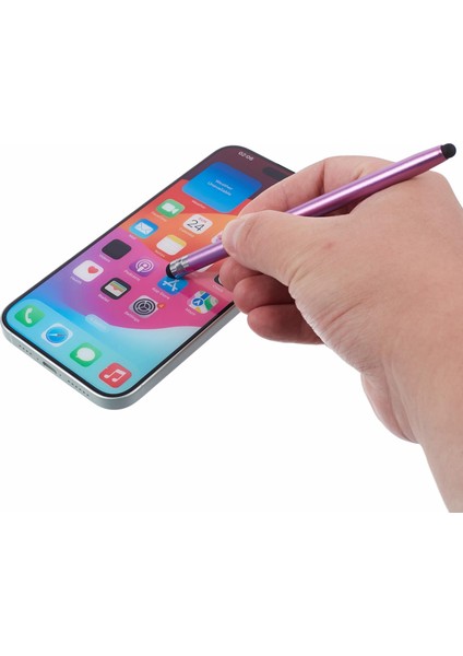 2 Adet Pasif Stylus Kalem Pürüzsüz Yazma Çizim Dokunmatik Ekran Kalemi Çift Silikon Ipuçları-Mor (Yurt Dışından) indirimleri