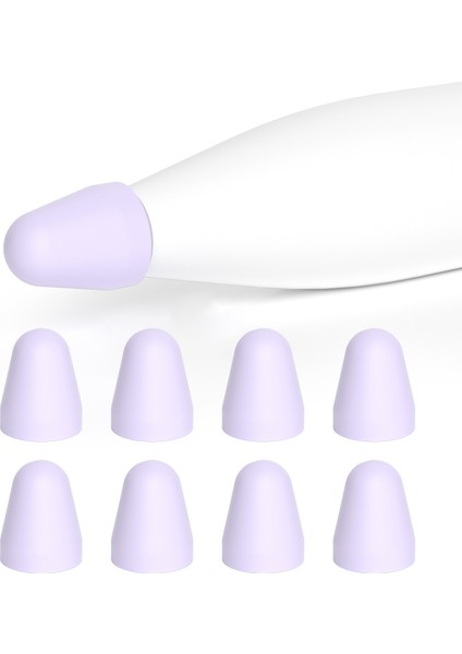 Xiaomi Akıllı Kalem Için 8 Adet/takım Stylus Kalem Ucu Kapağı (Gen 2), Tpu Kalem Ucu Kol-Mor (Yurt Dışından)
