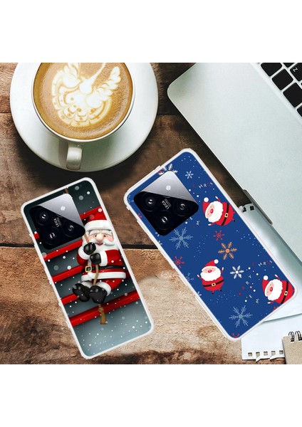 Xiaomi 14 Pro Merry Christmas Kılıf Yumuşak Tpu Slim Fit Koruyucu Telefon Kapağı-Noel Işığı (Yurt Dışından) modelleri