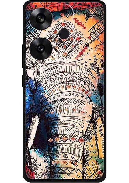 Xiaomi Poco F6 5g Kılıf Desen Baskı Yumuşak Tpu Cep Telefonu Kapağı-Uzun Burunlu Fil Için (Yurt Dışından)