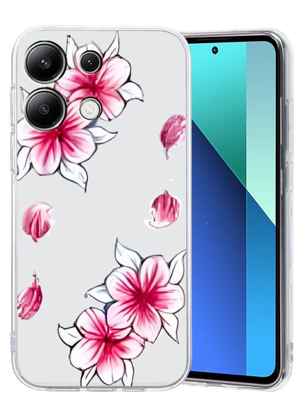 Xiaomi Redmi Note 13 5g Kılıf Ince Tpu Telefon Kapak Desen Baskı-Kiraz Çiçeği (Yurt Dışından)
