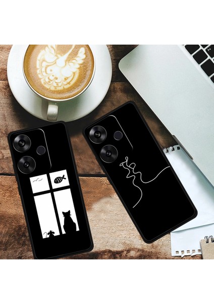 Xiaomi Redmi Turbo 3 5g Kılıf Desen Baskı Yumuşak Tpu Telefon Kapağı-Canlı Gülme Aşk Için (Yurt Dışından)