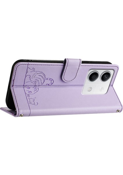 Yb Baskı Serisi-9 Xiaomi Redmi Note 13 5g Deri Kılıf Rfıd Engelleme Cüzdan-Mor (Yurt Dışından) indirimleri