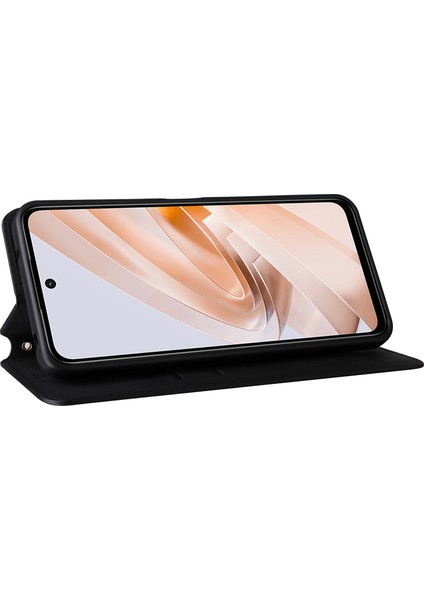 Xiaomi Redmi 13 5g/13 4g Kılıf Manyetik Kapatma Eşkenar Dörtgen Telefon Kapağı-Siyah (Yurt Dışından) modelleri