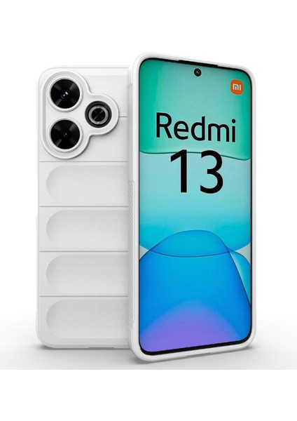 Xiaomi Redmi 13 5g/13 4g Kılıf Tpu Koruyucu Arka Kapak-Beyaz (Yurt Dışından)