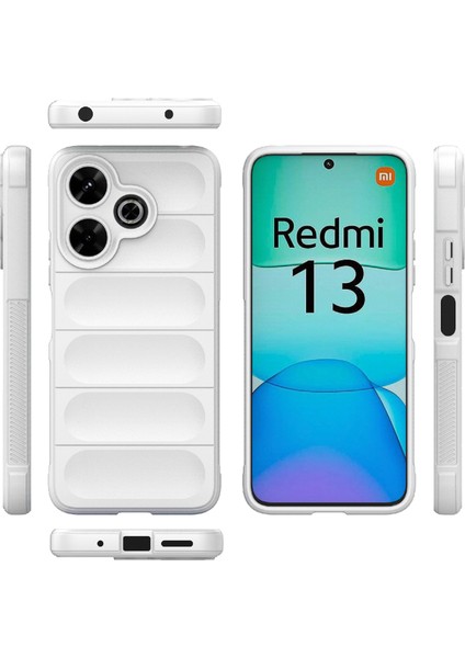 Xiaomi Redmi 13 5g/13 4g Kılıf Tpu Koruyucu Arka Kapak-Beyaz (Yurt Dışından)