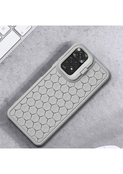 Xiaomi Redmi Note 11 4g (Qualcomm) Kılıf Isı Dağılımı Kickstand Tpu Telefon Kapağı-Gri (Yurt Dışından) indirimleri