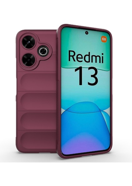 Xiaomi Redmi 13 5g/13 4g Kılıf Tpu Koruyucu Arka Kapak-Şarap Kırmızısı Için (Yurt Dışından)
