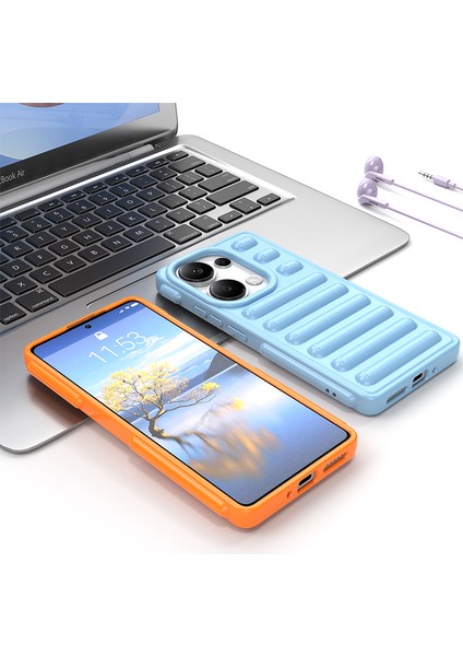 Kapsül Serisi Xiaomi Redmi Note 13 Pro 4g Kılıf Tpu Sağlam Nervürlü Telefon Kapağı-Siyah (Yurt Dışından) indirimleri