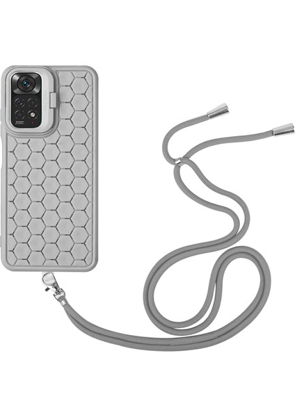 Xiaomi Redmi Note 12 Pro 4g Kılıf Tpu Isı Dağılımı Telefon Kapağı Kordon-Gri Için (Yurt Dışından)
